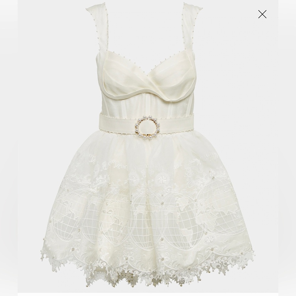 NWT Zimmermann High Tide embroidered mini dress (size 0)
